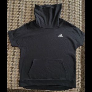 Adidas Funnel Neck Short Sleeve Sweatshirt NWT